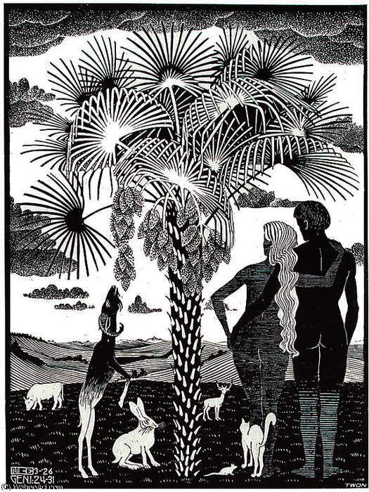Sixth Day Of The Creation — Maurits Cornelis Escher
