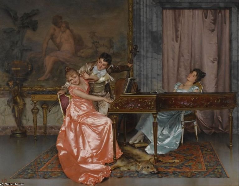 Rococo Scene — Vittorio Reggianini