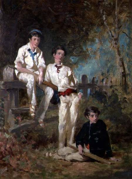 Three Young Cricketers - — George Elgar Hicks