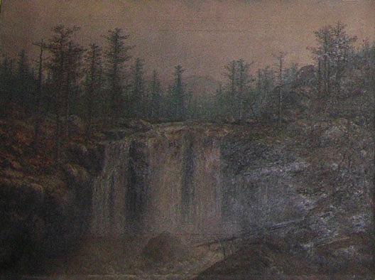 Cascade In Woods, (painting) — John Olson Hammerstad