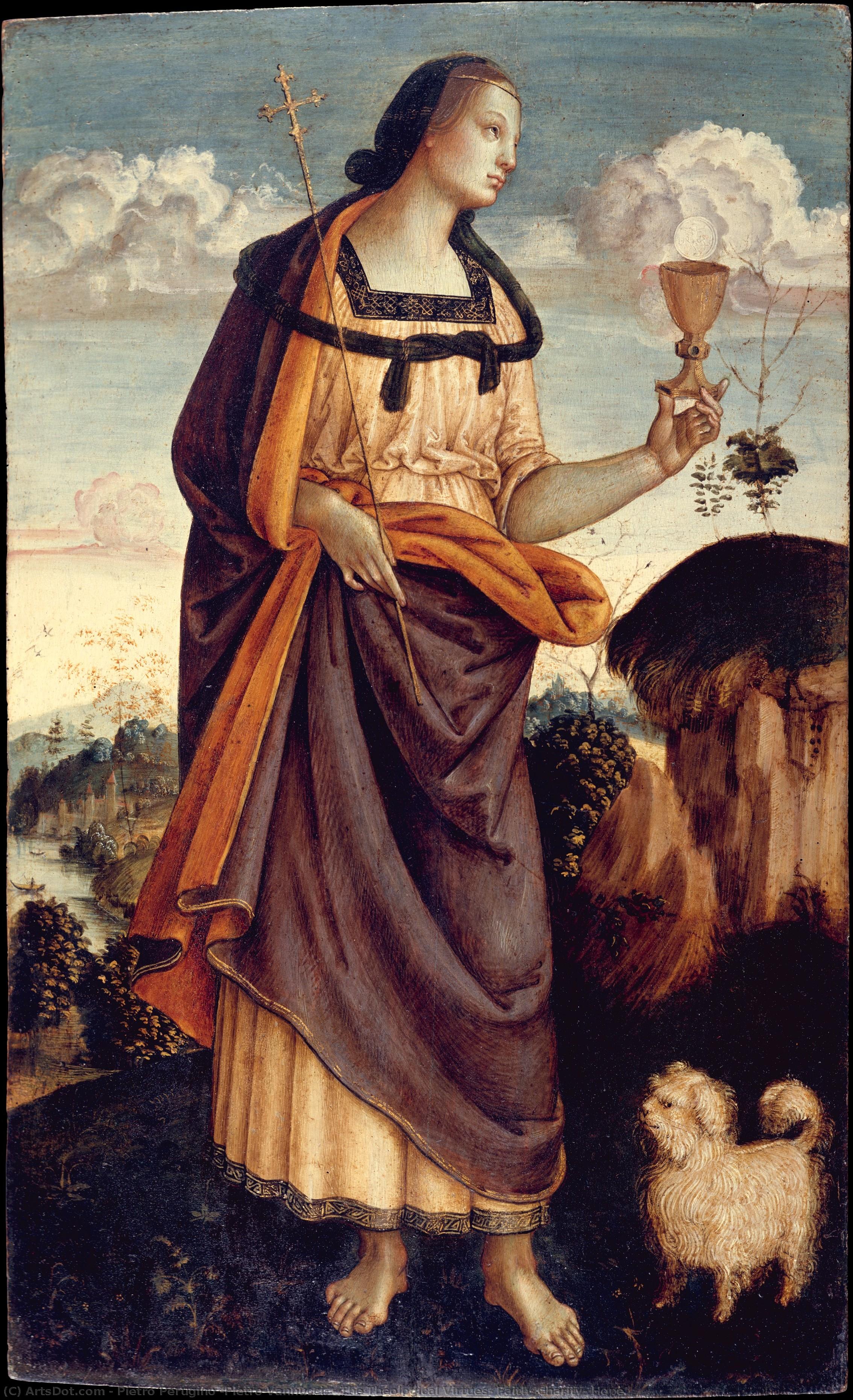 The Theological Virtues: Faith, Charity, Hope — Pietro Perugino (pietro Vannucci)