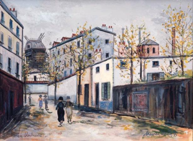A Street In A Suburb Of Paris 1 — Maurice Utrillo