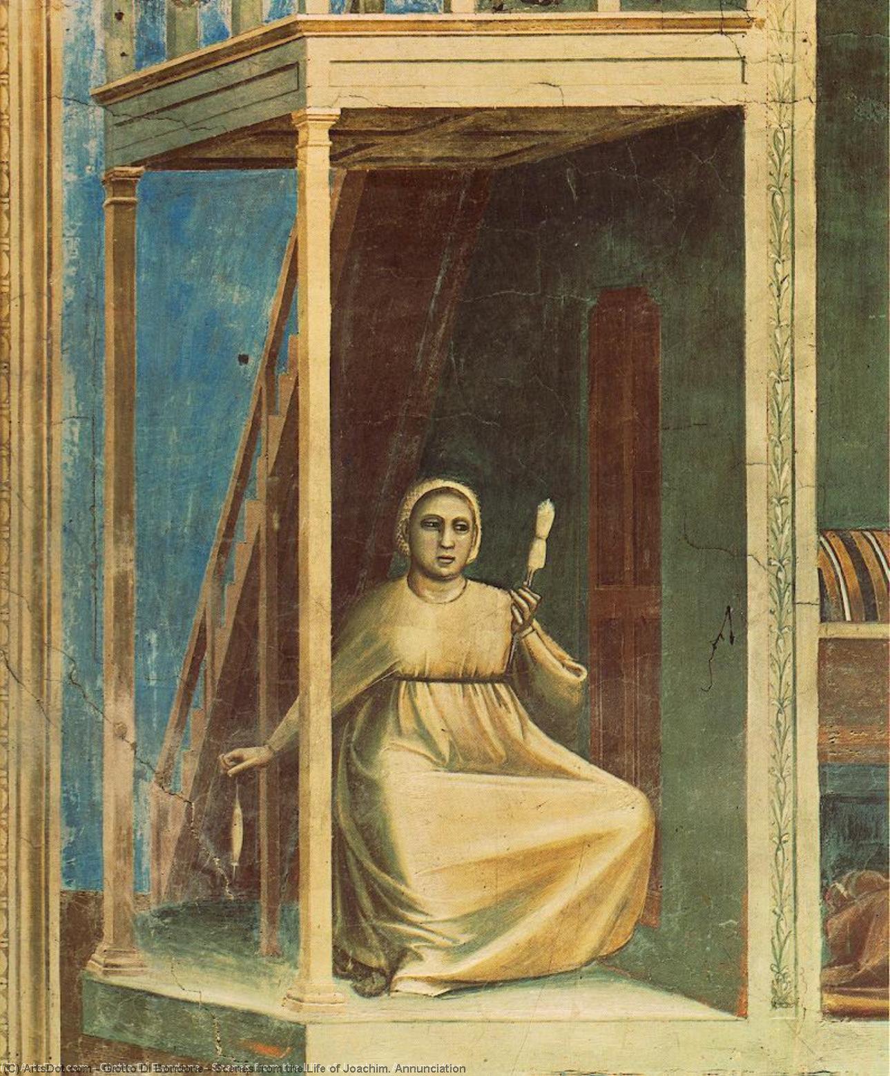 Szene Aus Dem Leben Des Joachim. Verkündigung — Giotto Di Bondone