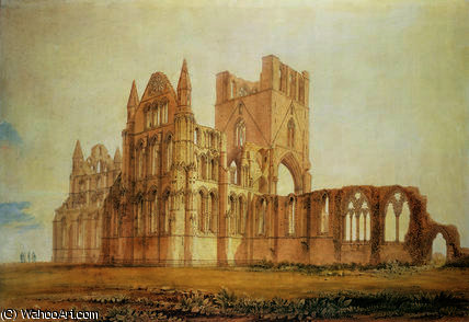 View Of Whitby Abbey, C.1820 — John Buckler