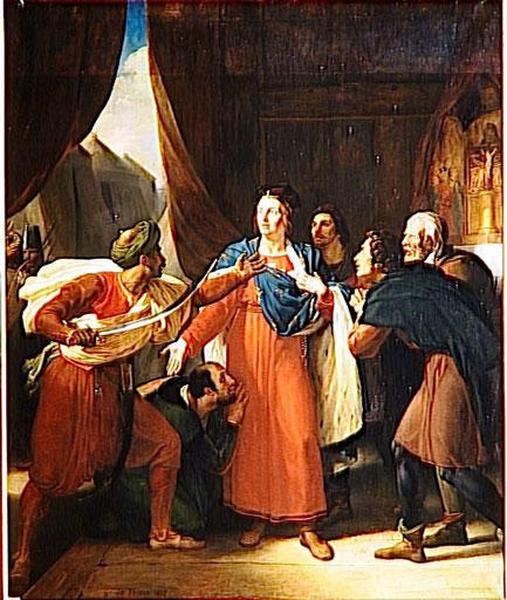 Heroique Fermete De Saint Louis A Damiette.mai 1250 — Guillon Guillaume (lethiere)