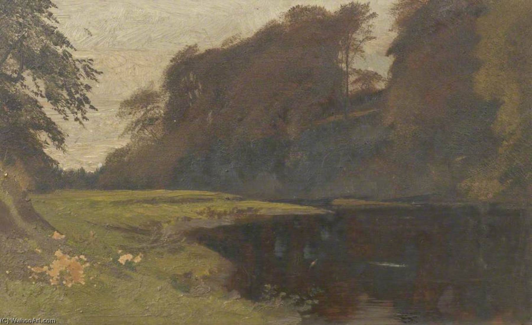 River Scene Near Naworth — George James Howard