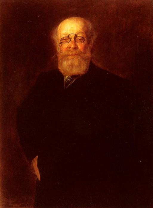 Portrait Of A Bearded Gentleman Wearing A Pince­nez — Franz Seraph Von Lenbach