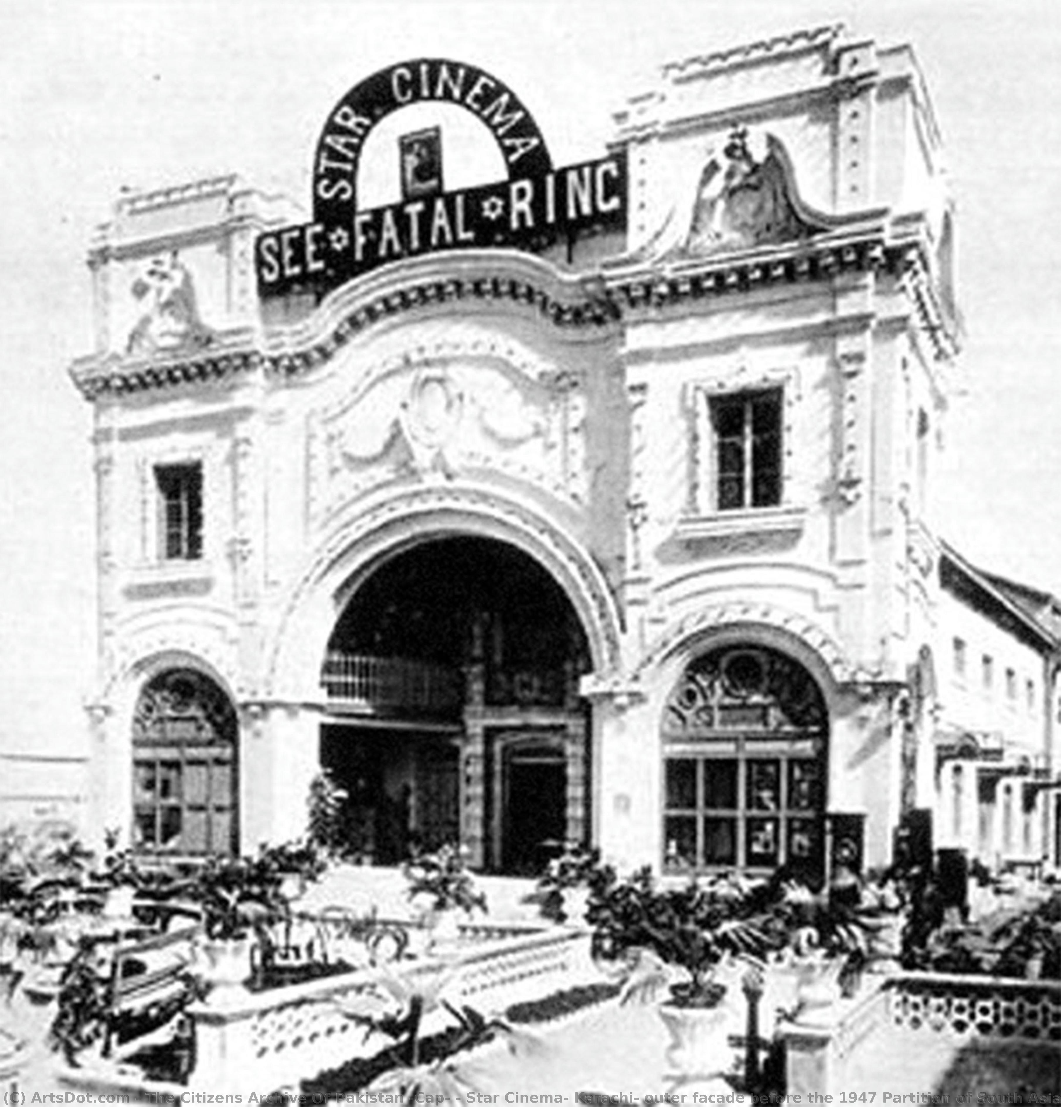 Star Cinema, Karachi- Outer Facade Before The 1947 Partition Of South Asia. — The Citizens Archive Of Pakistan (cap)