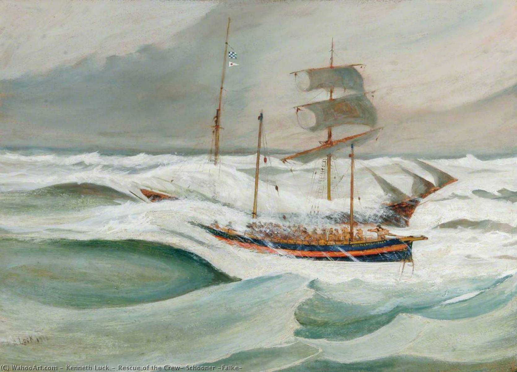 Rescue Of The Crew, Schooner 'falke' — Kenneth Luck