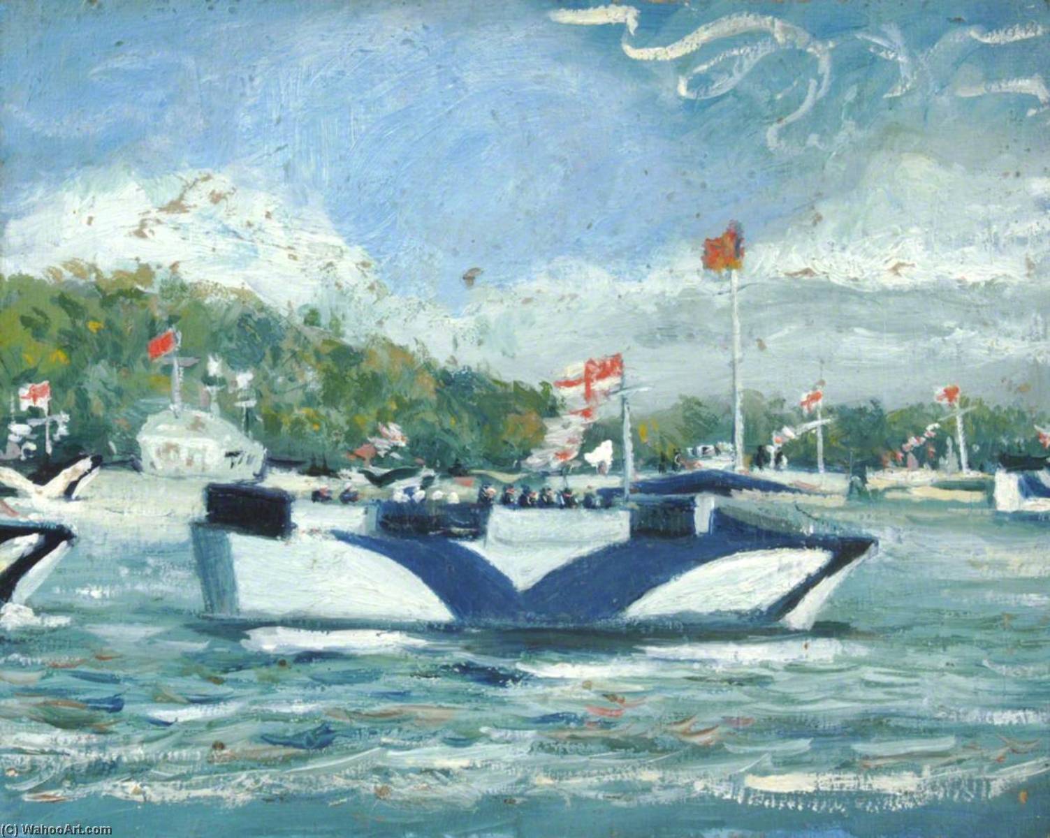 Camouflaged Naval Launch, World War Ii — Arthur Cozens