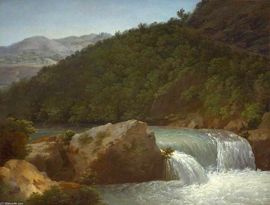 View Of The Cascade Of The Gorge Near Allevard — Joseph Pierre Xavier Bidauld