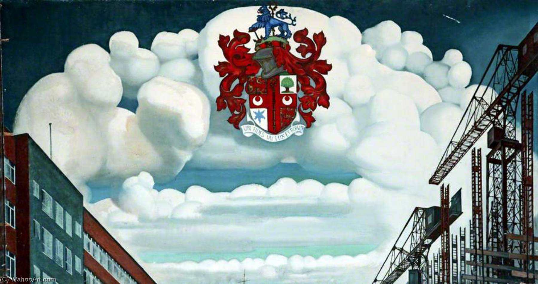 Birkenhead Technical College Decoration (triptych, Top Panel) — Eric Henri Kennington