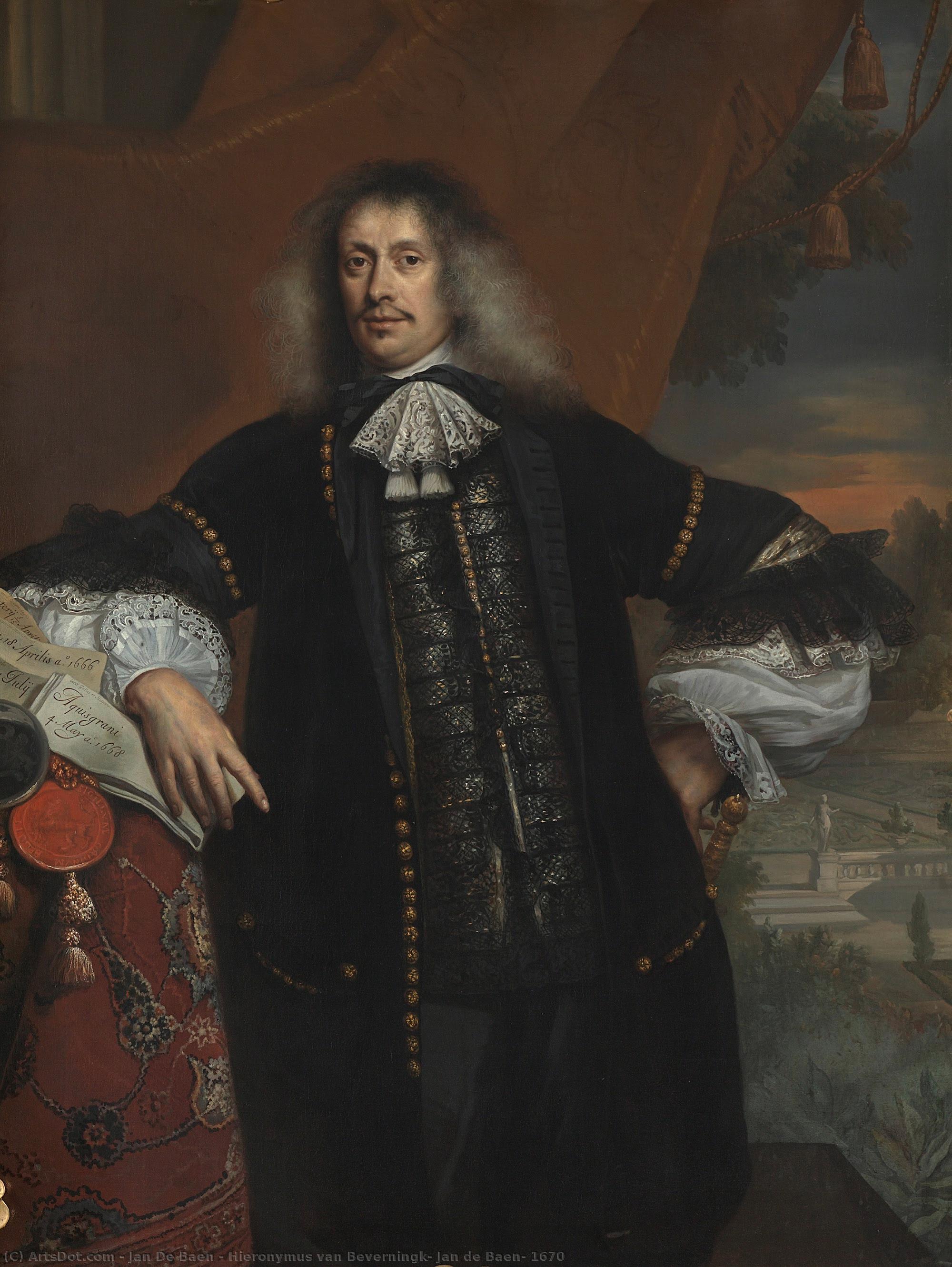Hieronymus Van Beverningk, Jan De Baen, 1670 — Jan De Baen