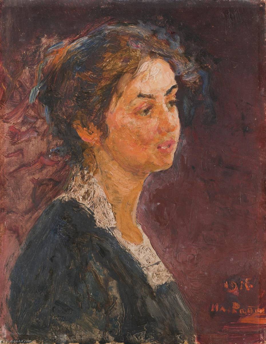 Portrait Of A Young Girl — Ilya Yefimovich Repin