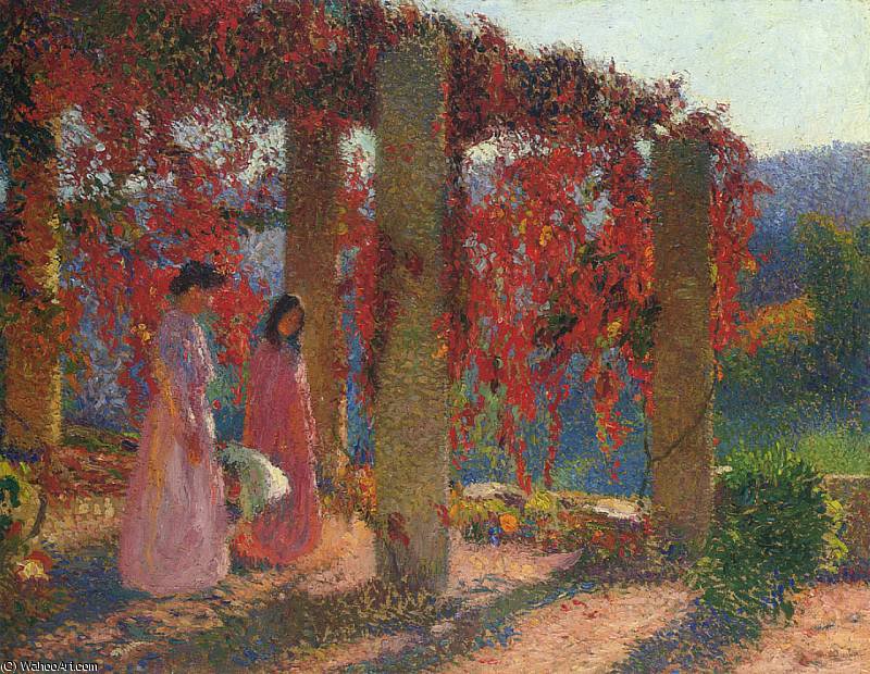 Jeune Femmes En Tonnelle — Henri Jean Guillaume Martin