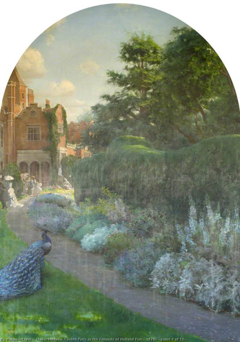 Garden Party In The Grounds Of Holland Park, 1870s (panel 4 Of 11) — Mao Wenbiao