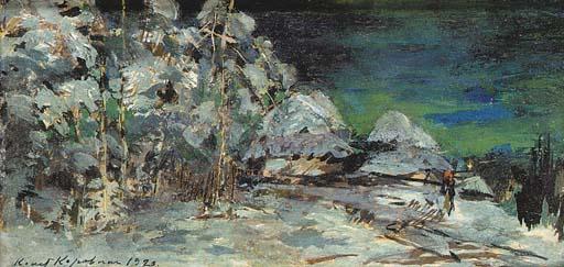 Winter Landscape At Night — Konstantin Alexeievitch Korovin