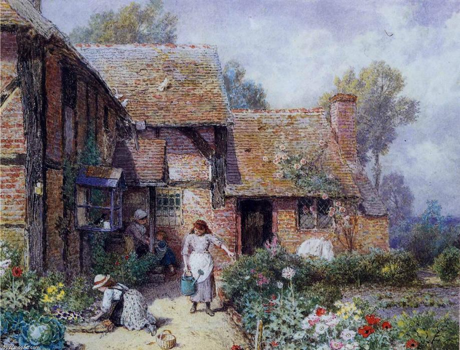 An Afternoon In The Garden — Myles Birket Foster