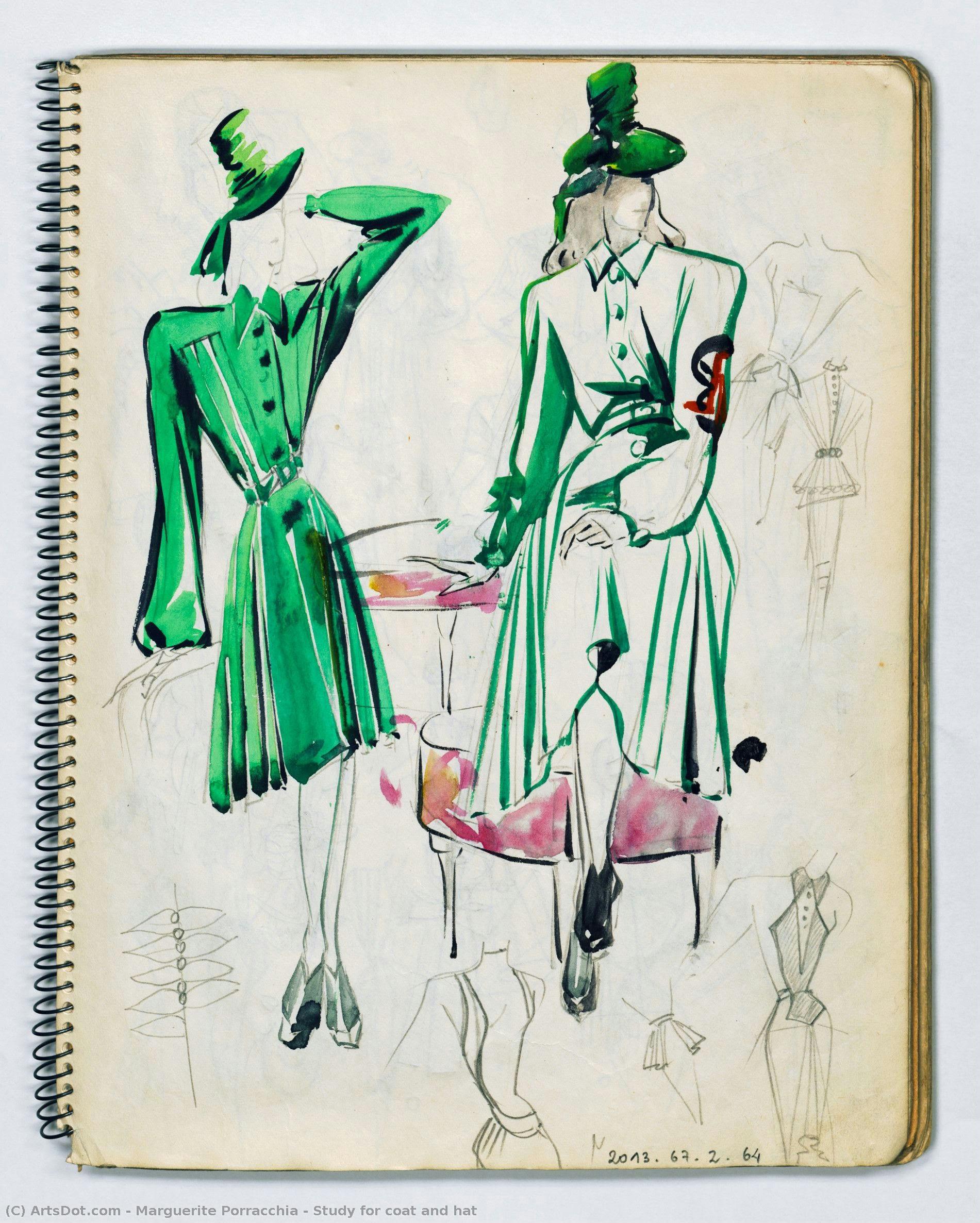Study For Coat And Hat — Marguerite Porracchia