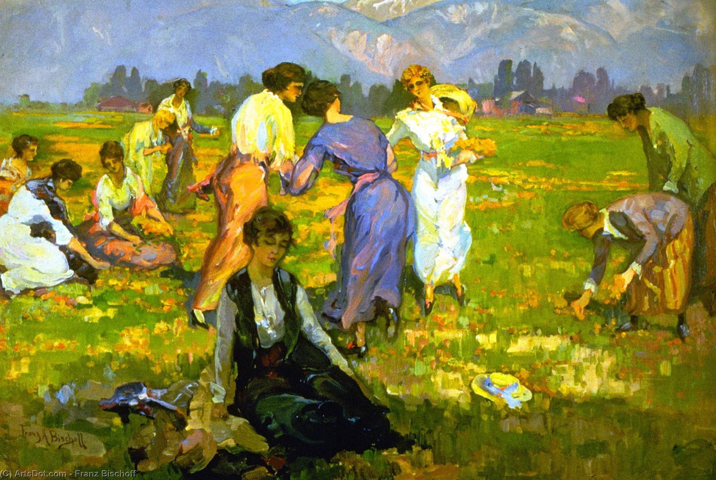 Picking Poppies, Pasadena — フランツ・ビショフ