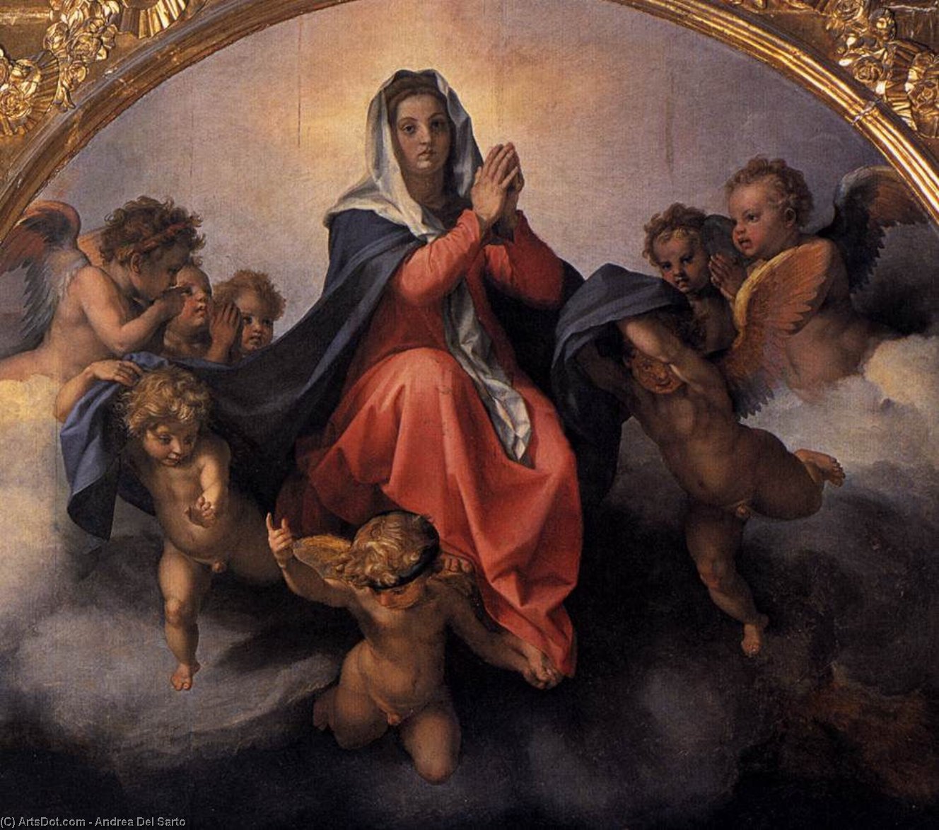 Assumption Of The Virgin (detail) — Andrea Del Sarto
