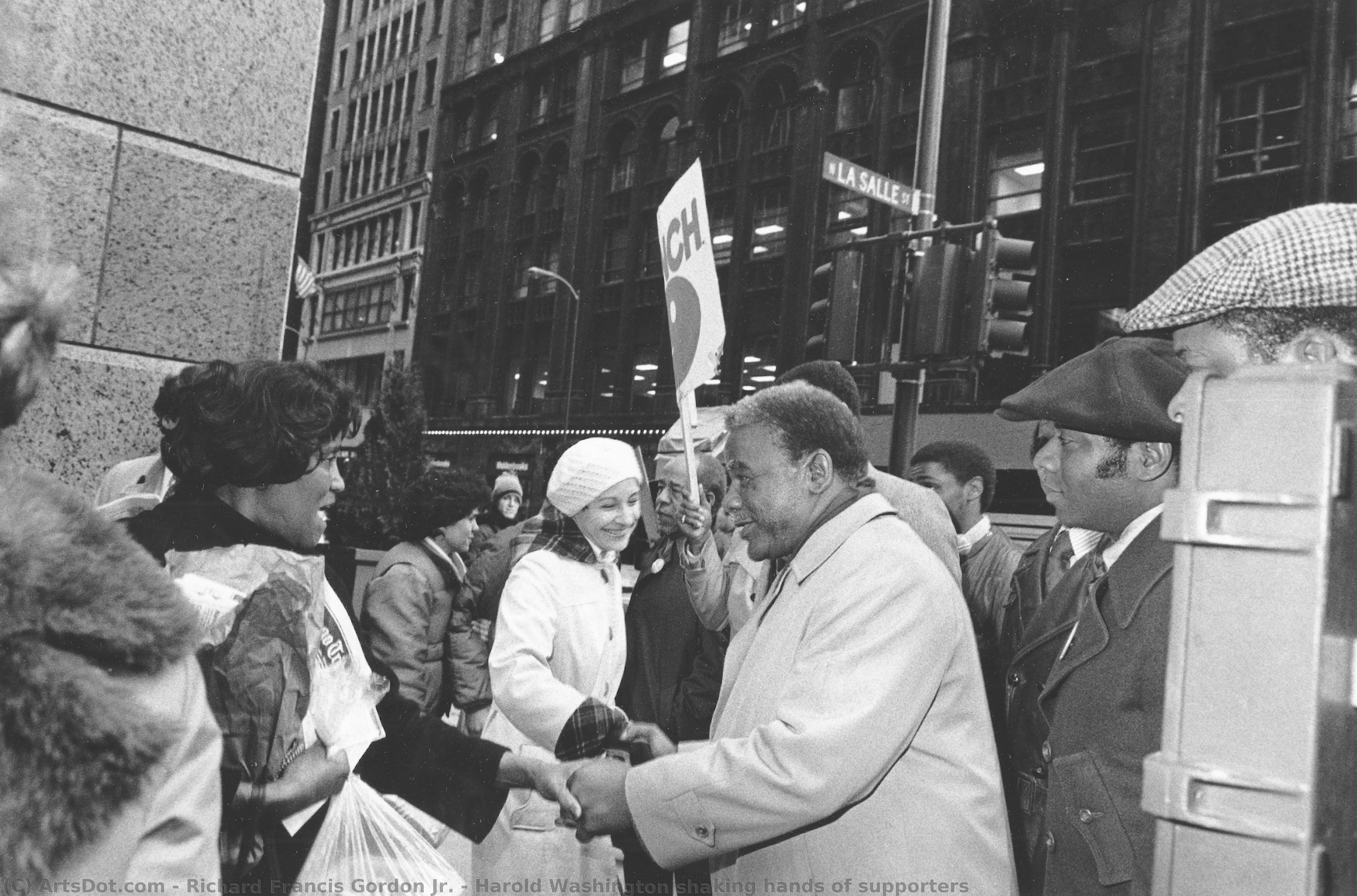Harold Washington Shaking Hands Of Supporters — Richard Francis Gordon Jr.