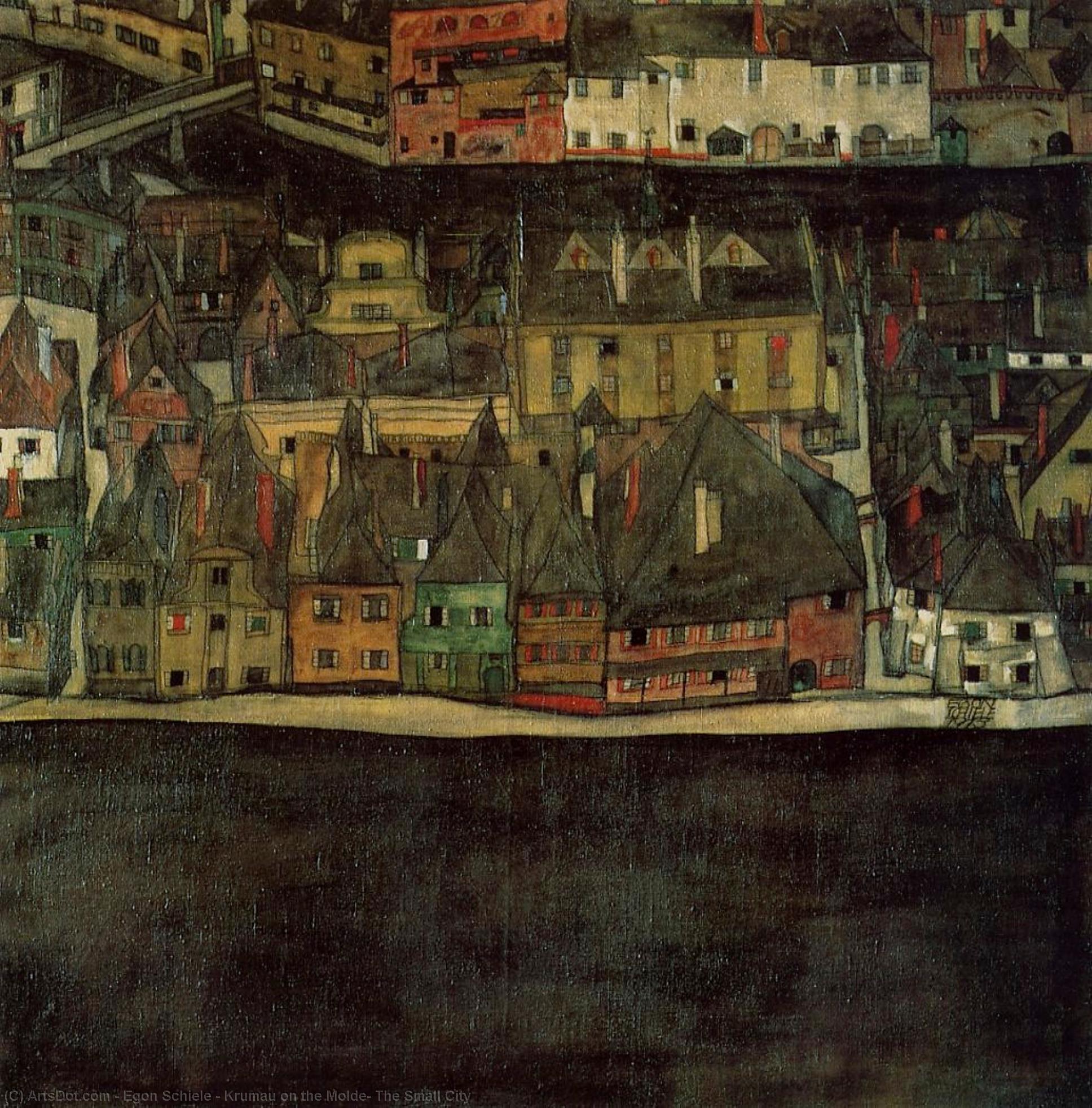 Krumau Am Moldau, Die Kleine Stadt — Egon Schiele