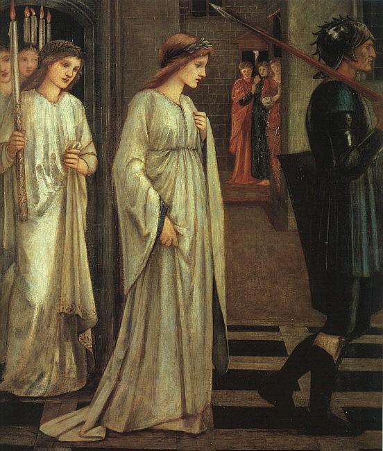 The Princess Sabra Led To The Dragon Painting — Edward Coley Burne-jones