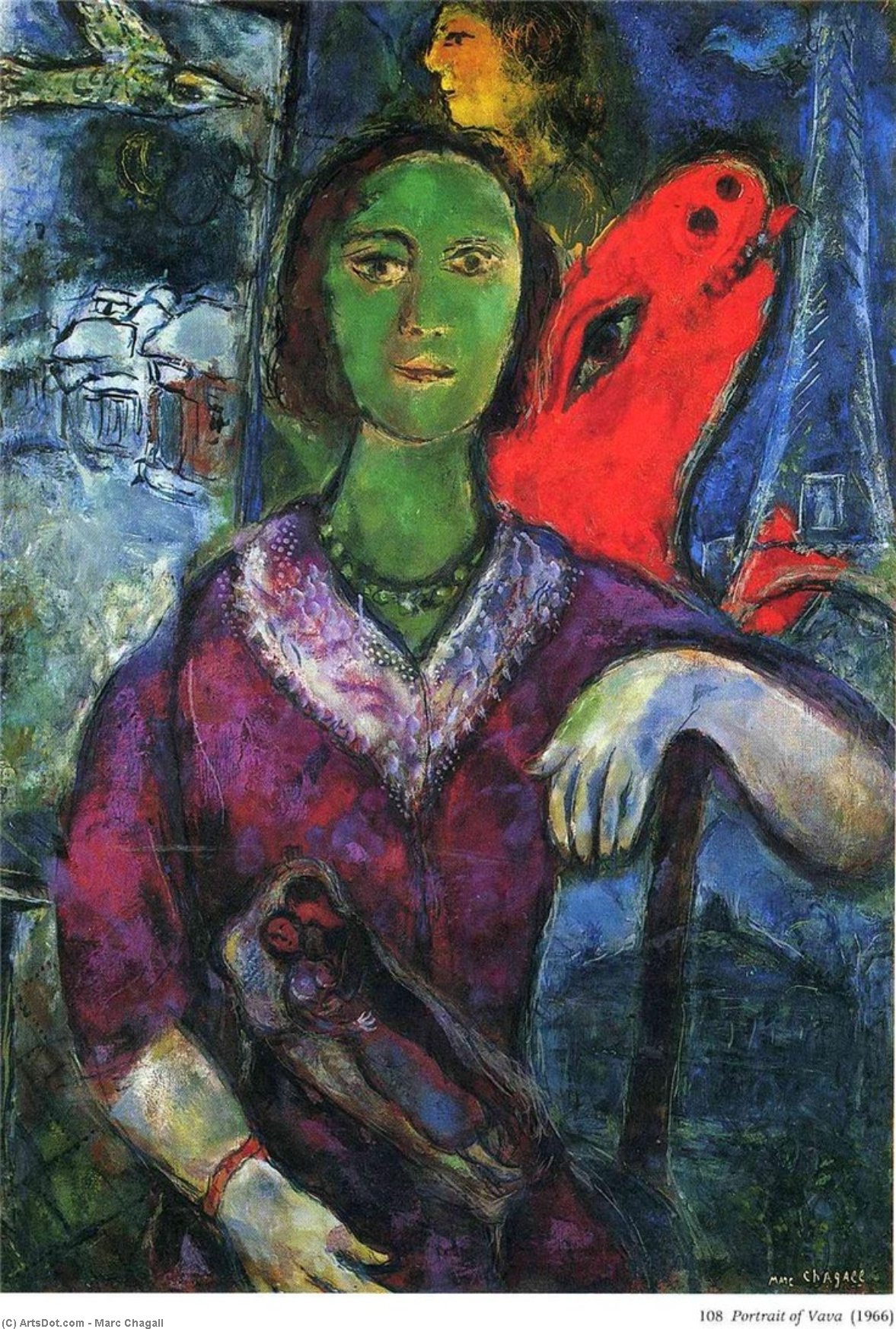 Portrait Of Vava — Marc Chagall