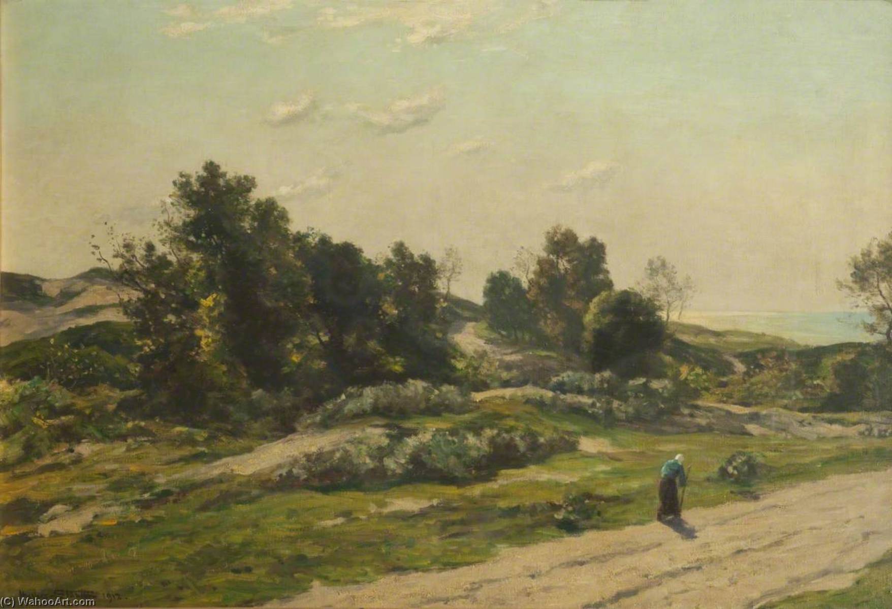 Sunlight Across The Sea — Herbert Edwin Pelham Hughes Stanton