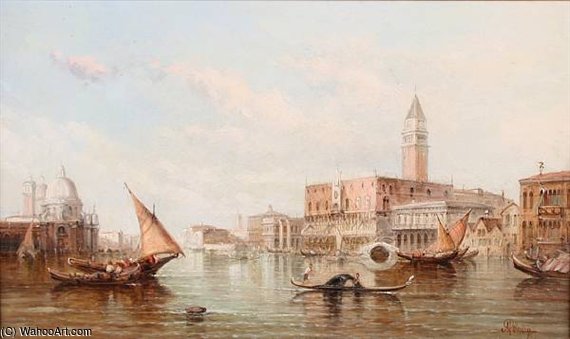 The Entrance To The Grand Canal, Venice — Alfred Pollentine