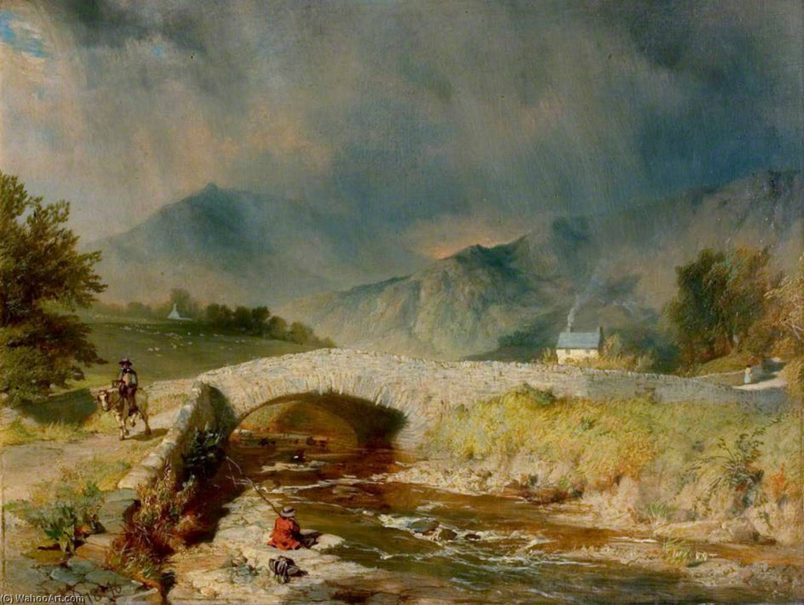 Stormy Weather Near Ambleside, Cumbria — Henry Thomas Dawson