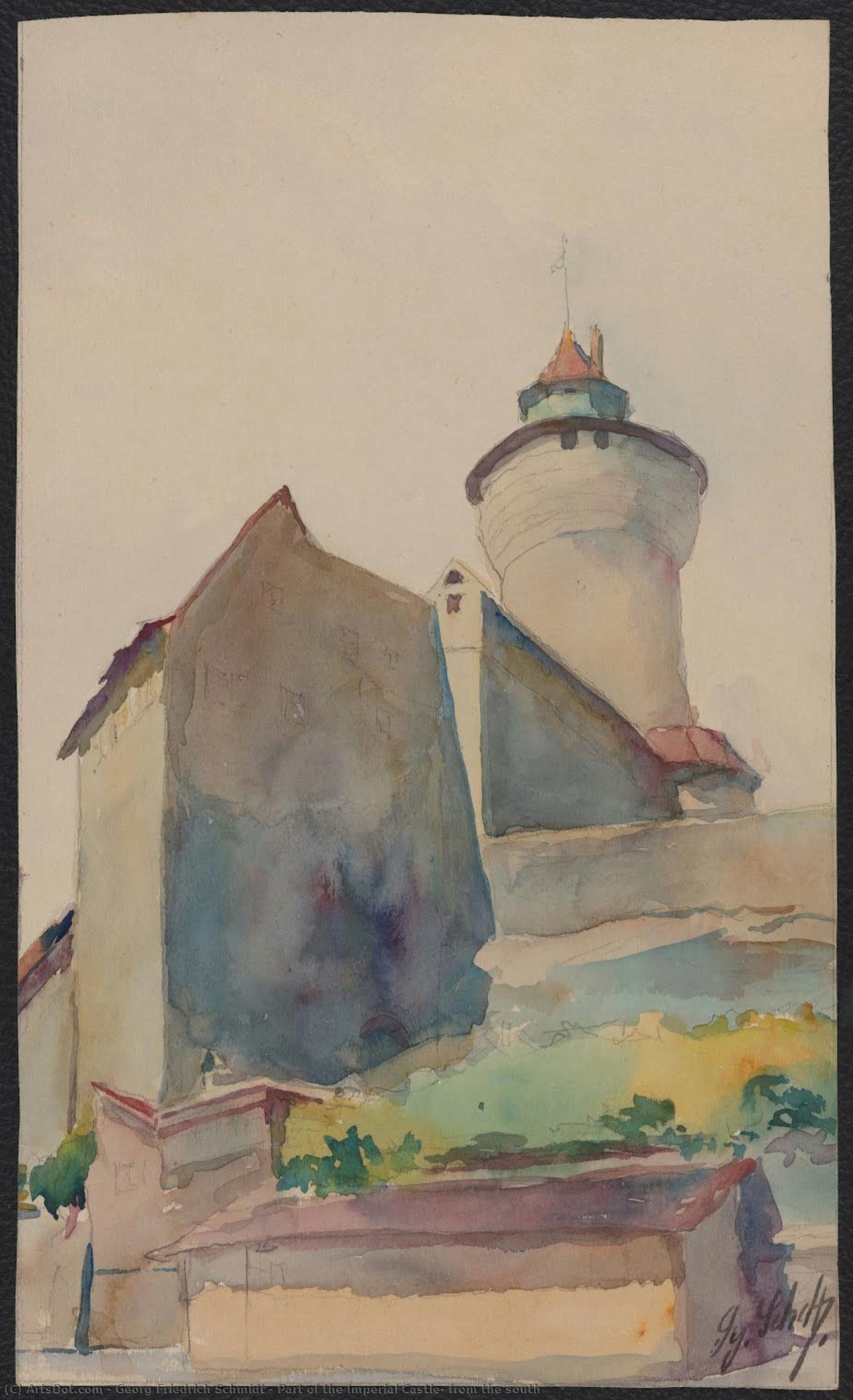 Part Of The Imperial Castle, From The South — Georg Friedrich Schmidt