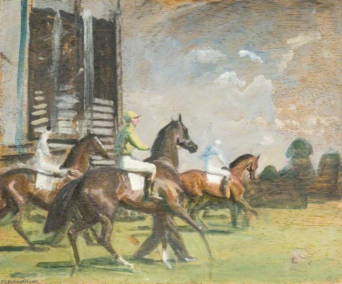 Riding To The Start — Sir Alfred James Munnings
