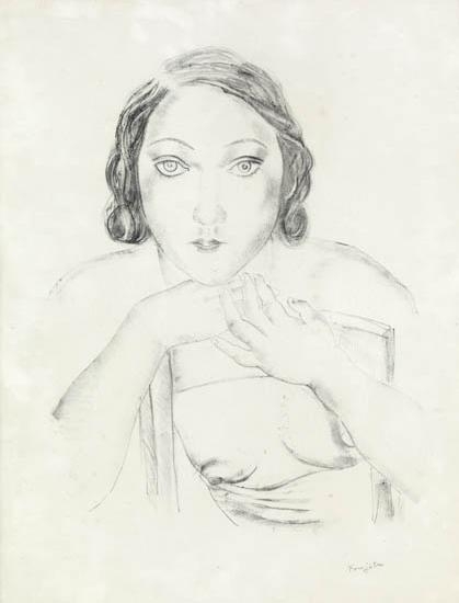 Jeune Femme Accoudée — Léonard Tsuguharu Foujita
