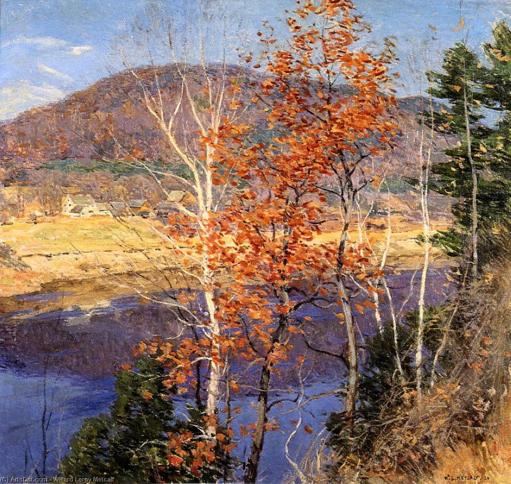 Closing Autumn — Уиллард Леррой Меткалф