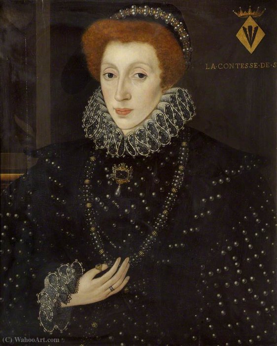 Lady Frances Sidney, Countess Of Sussex, Foundress Of Sidney Sussex College — George Gower
