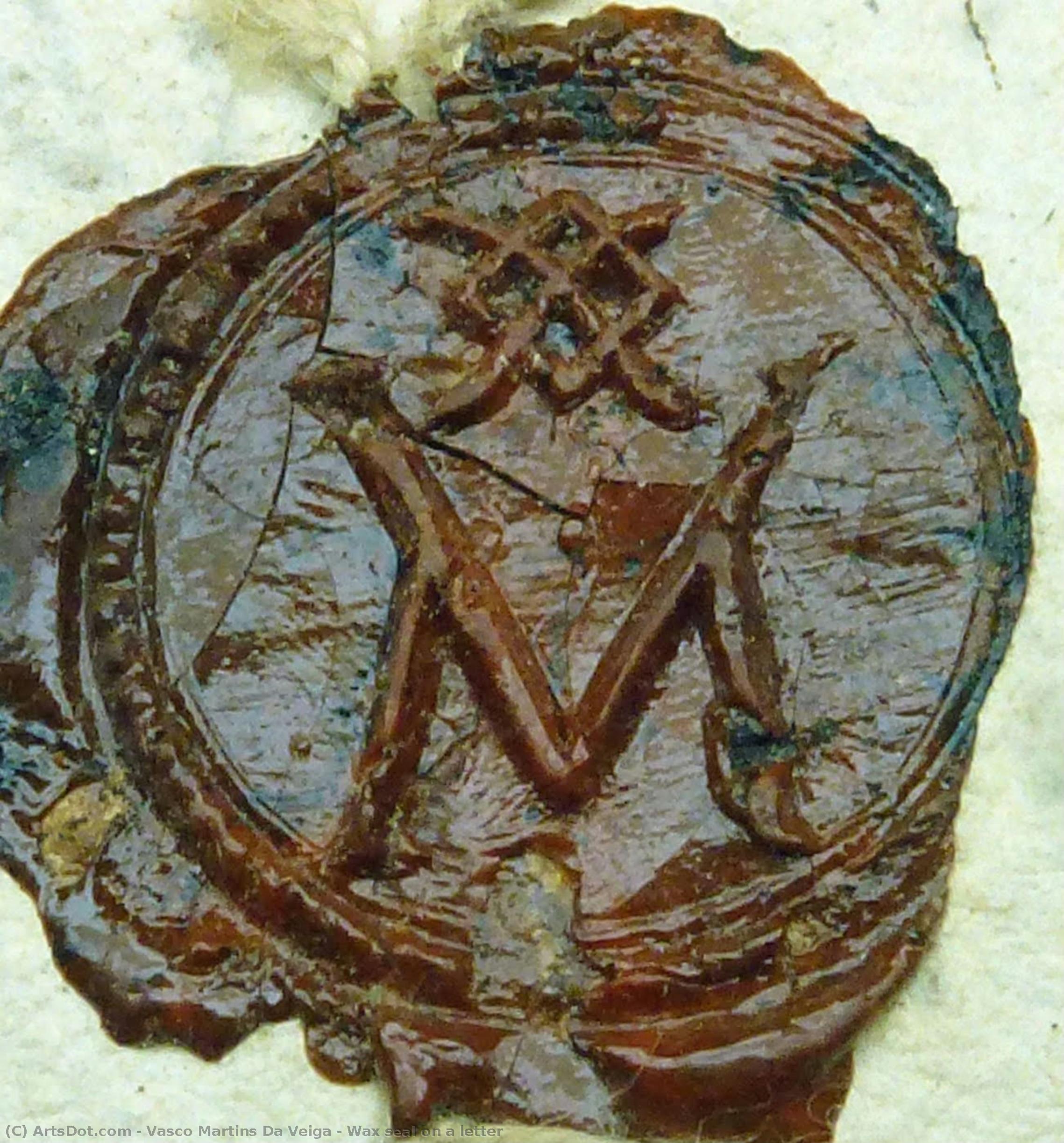 Wax Seal On A Letter — Vasco Martins Da Veiga