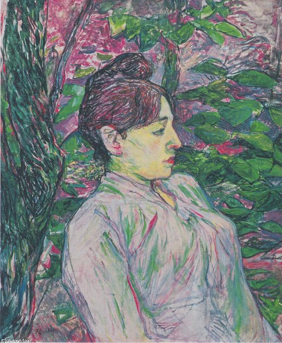 The Greens (seated Woman In A Garden) — Henri De Toulouse-lautrec
