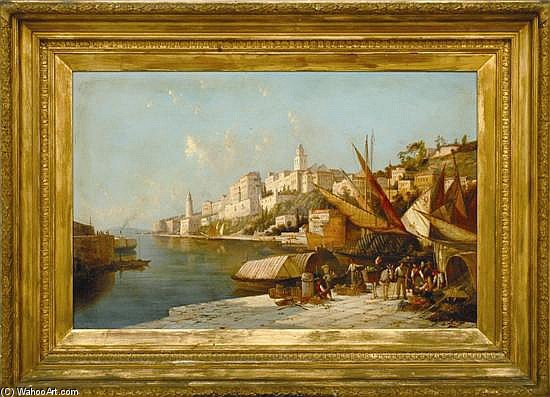 European Port Scene — William Raymond Dommersen
