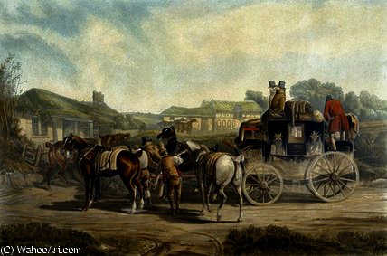 Changing Horses, From 'fores Coaching — Charles Cooper Henderson