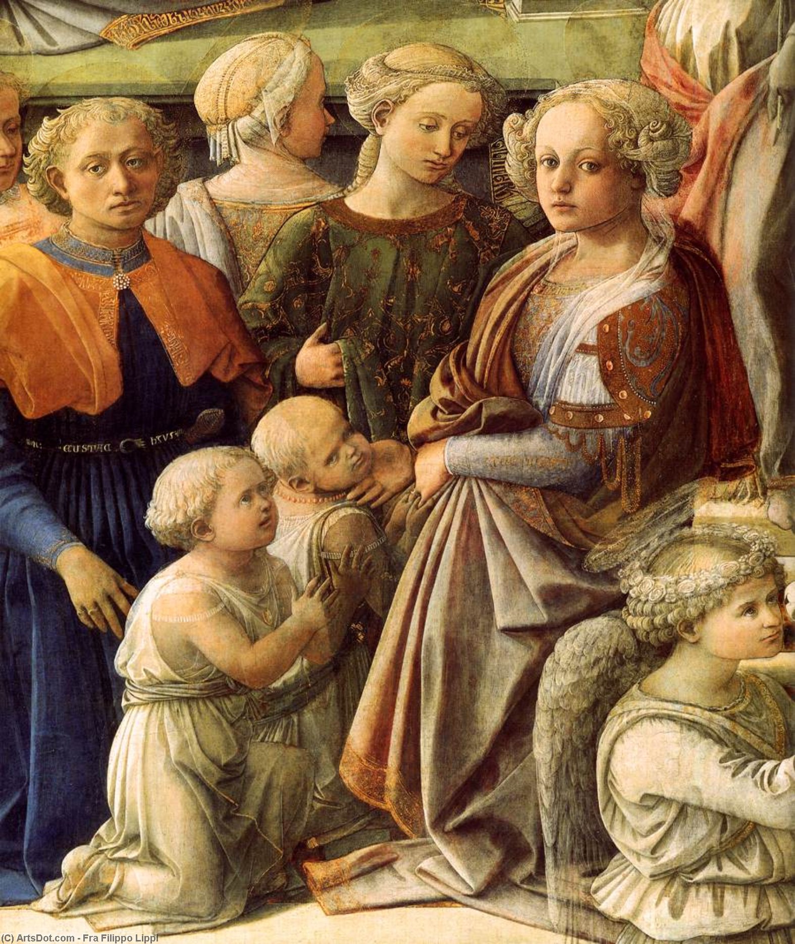 Coronation Of The Virgin (detail) (13) — Филипо Липи
