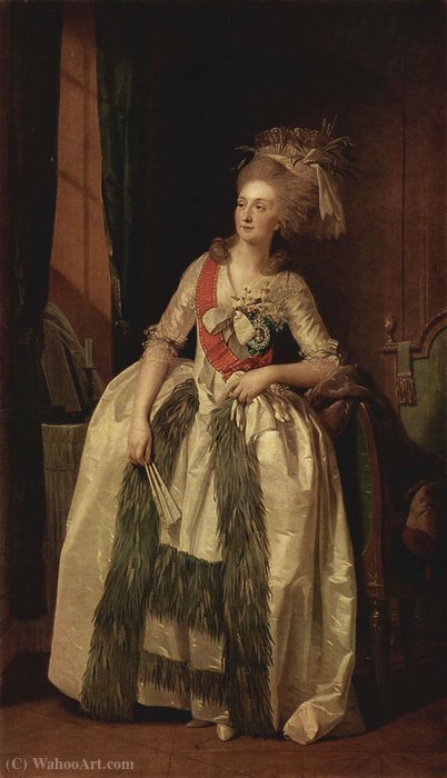 Portrait Of Princess Saltykowa — ヨハン・ハインリヒ・ティシュバイン・ザ・ヤンガー