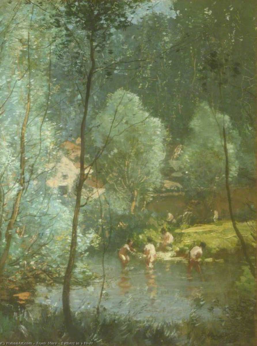 Bathers In A River — Frank Mura