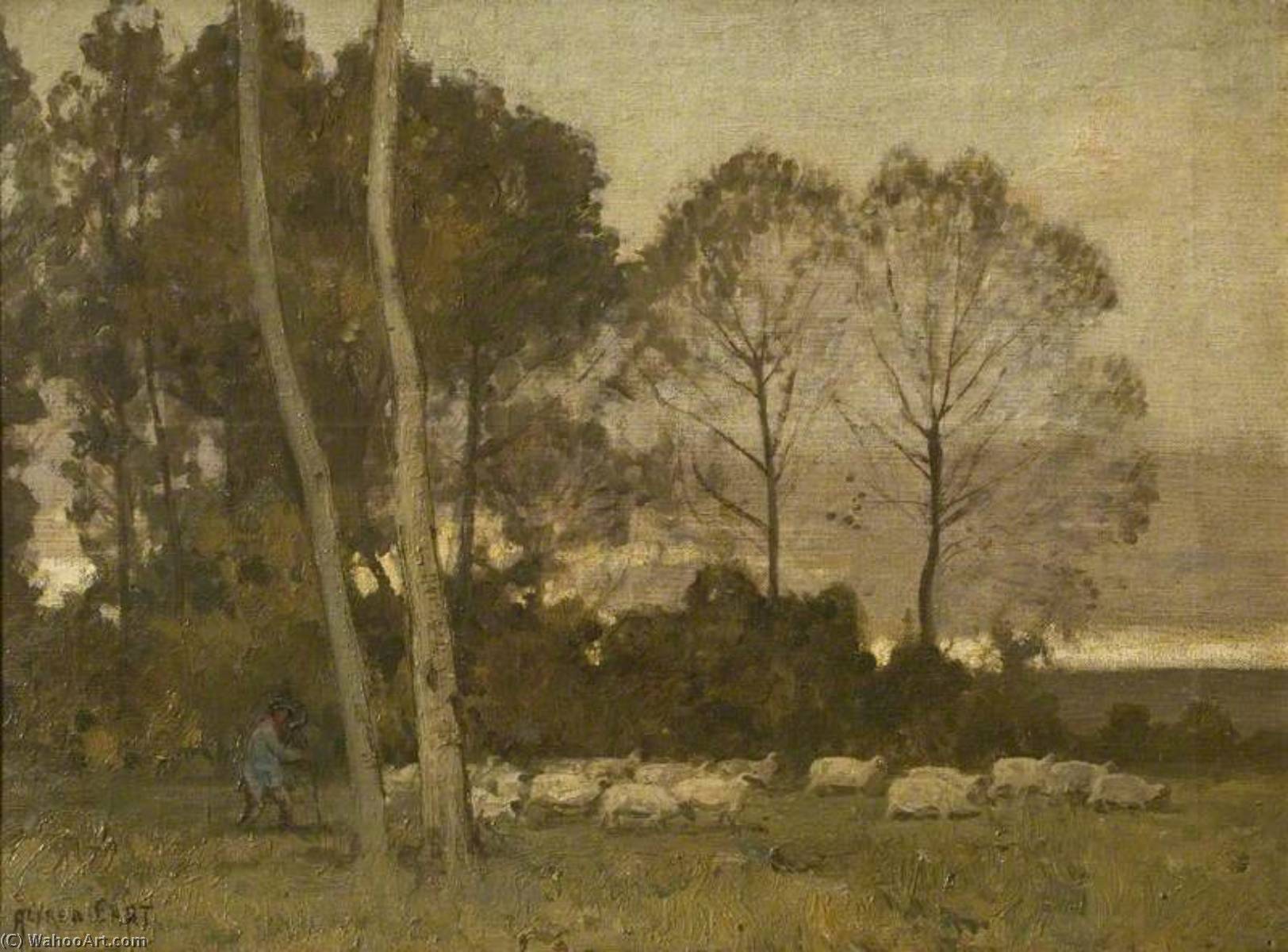 The Return Of The Flock — Alfred East