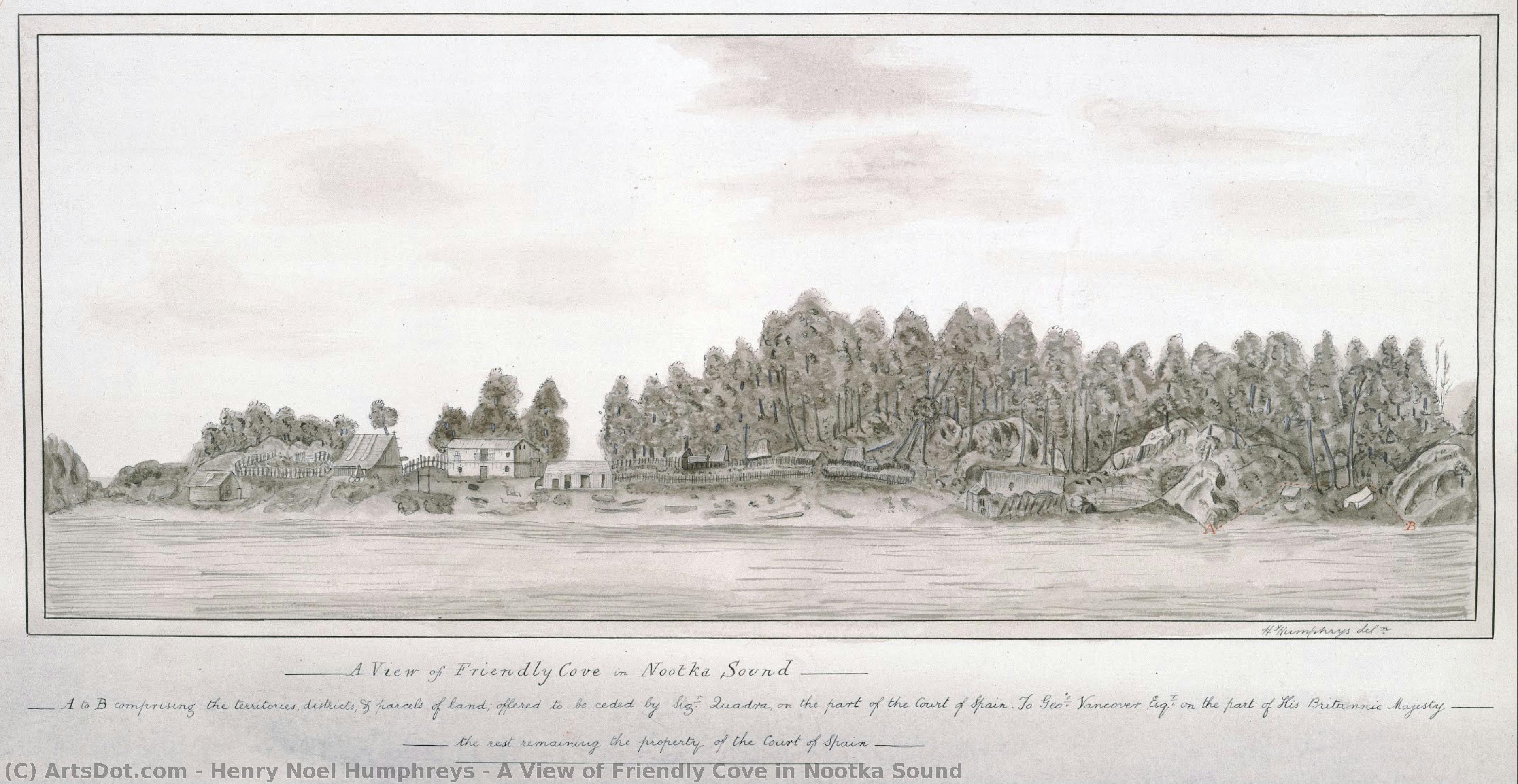 A View Of Friendly Cove In Nootka Sound — Henry Noel Humphreys