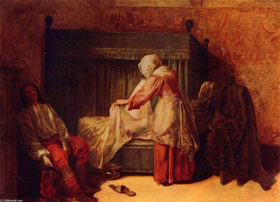The Morning Toilet Of A Young Man — Pieter De Hooch