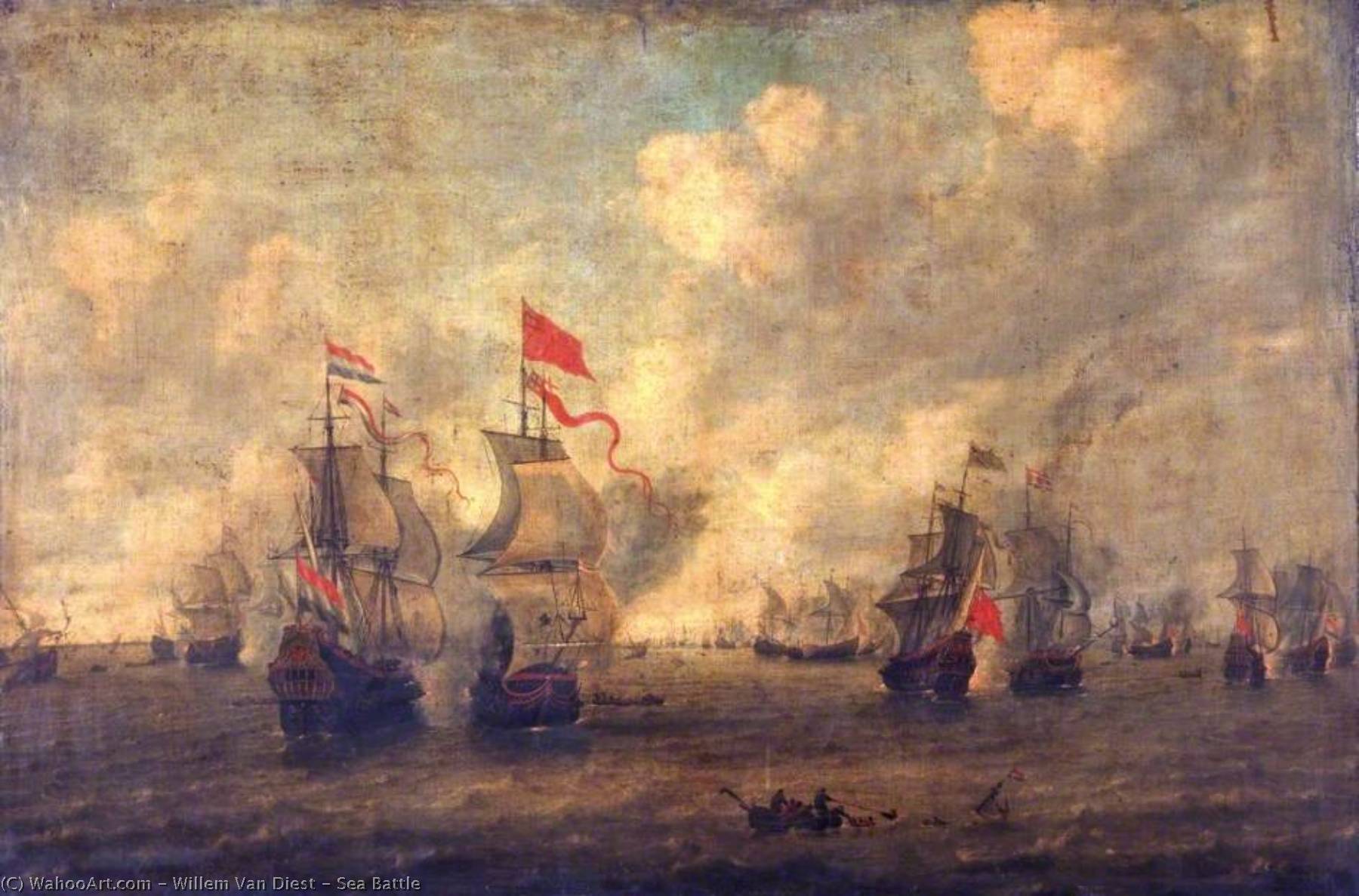Sea Battle — Willem Van Diest