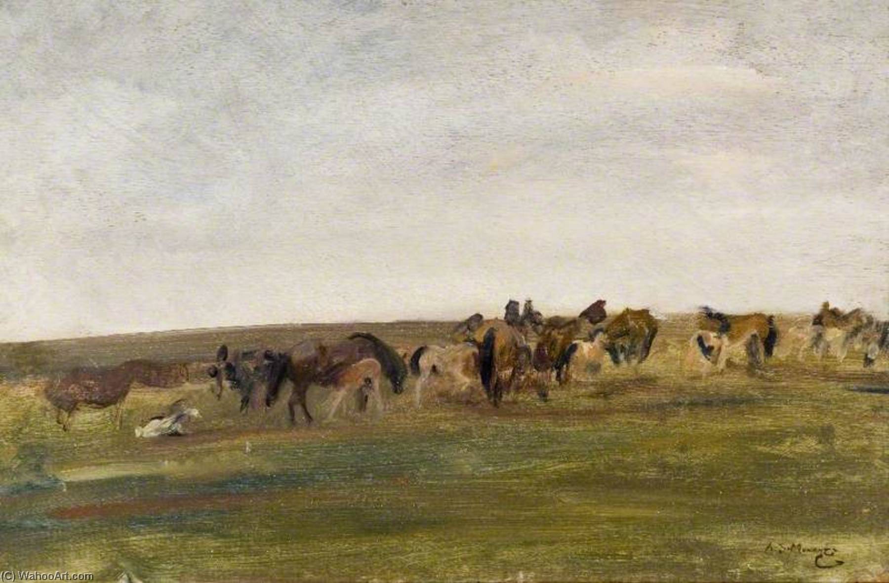 Exmoor Ponies — Sir Alfred James Munnings