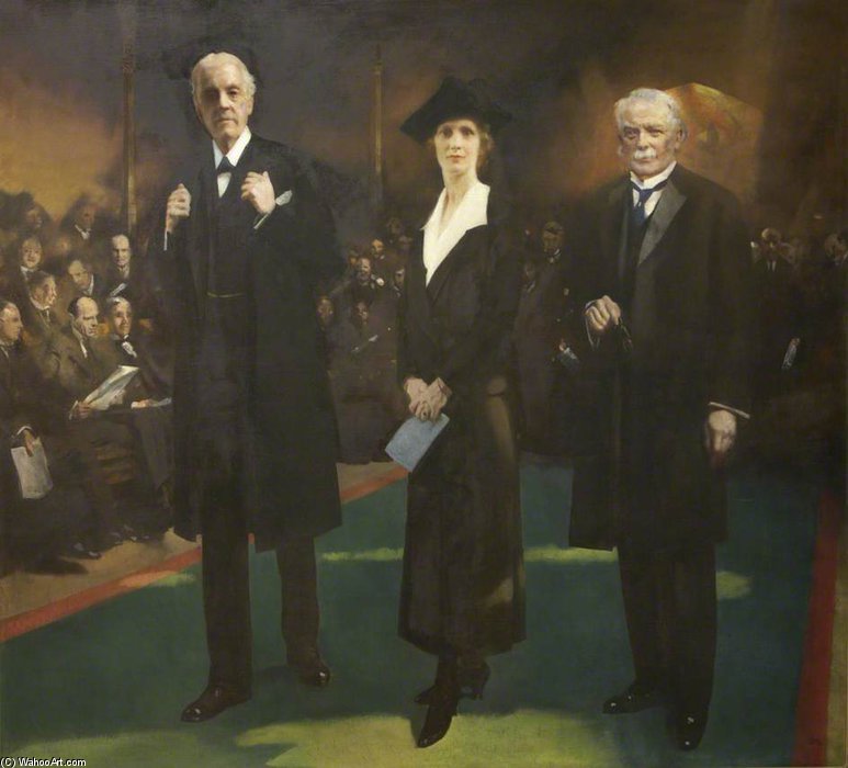 Introduction Of Lady Astor As The First Woman Mp — Čarlс Henry Sims